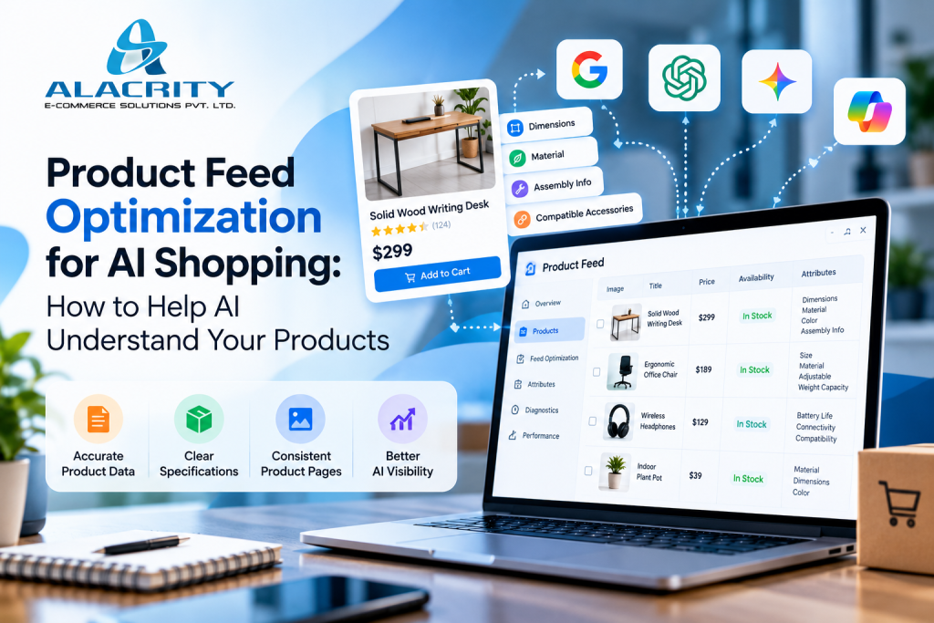 AI shopping product feed optimization using accurate product data, variants, pricing and inventory